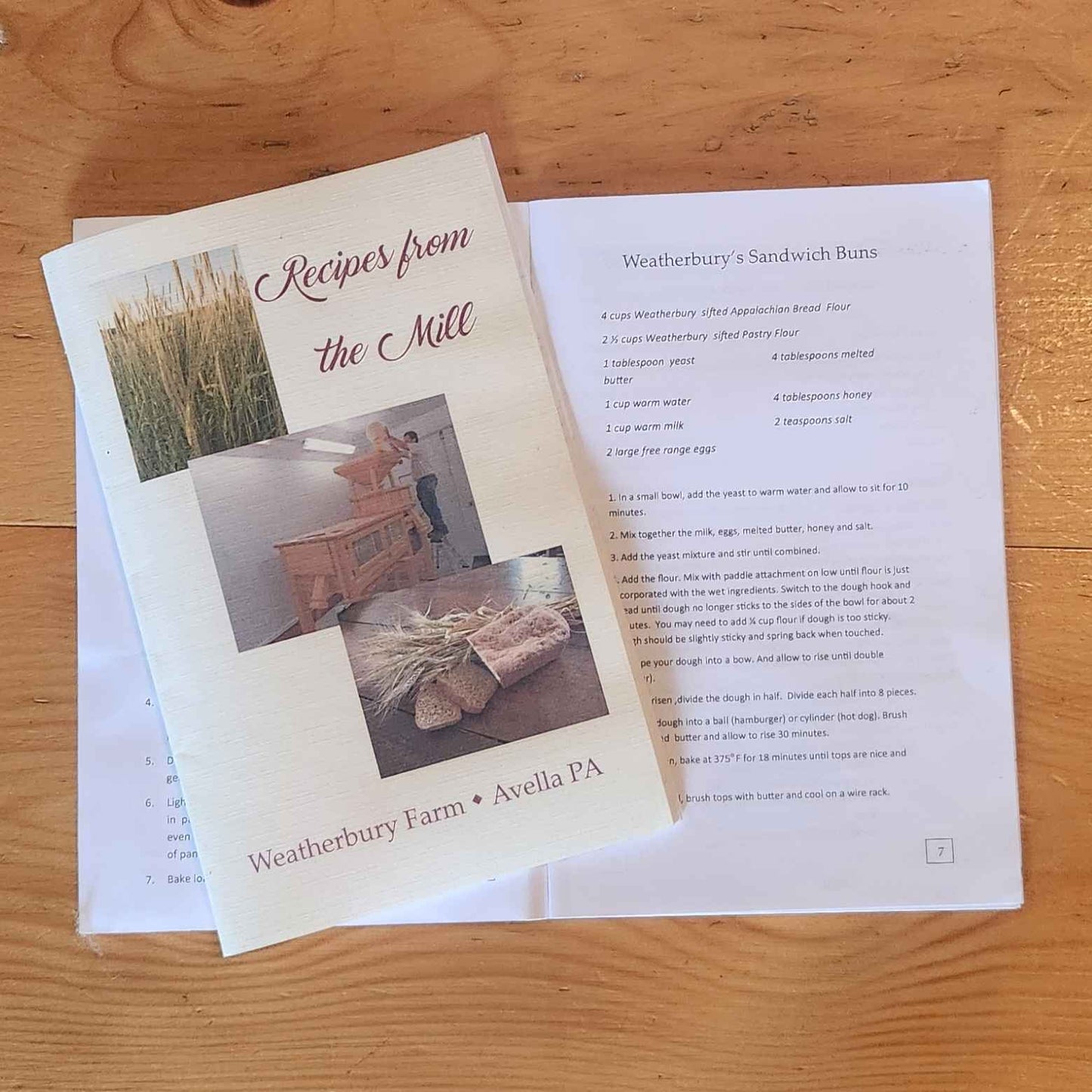 COOKBOOK: RECIPES FROM THE MILL